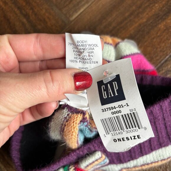 Gap Toddler Girls Wool Angora Blend Bow Beanie Hat NWT - Picture 3 of 3